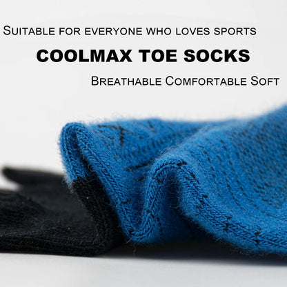Double Running Five Finger Socks Summer Thin Breathable Sports Quick Drying Off Road Athletic Toe Socks for Men Women