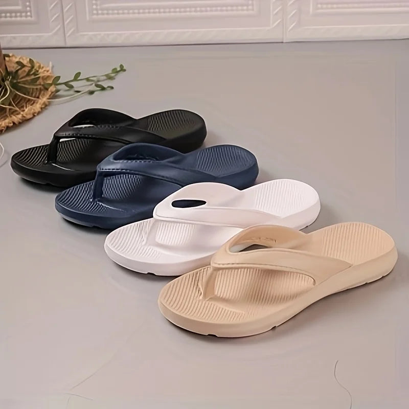 New women's elegant arch support flip flops, indoor/outdoor use, summer beach sandals, casual shoes with EVA soles, comfortable