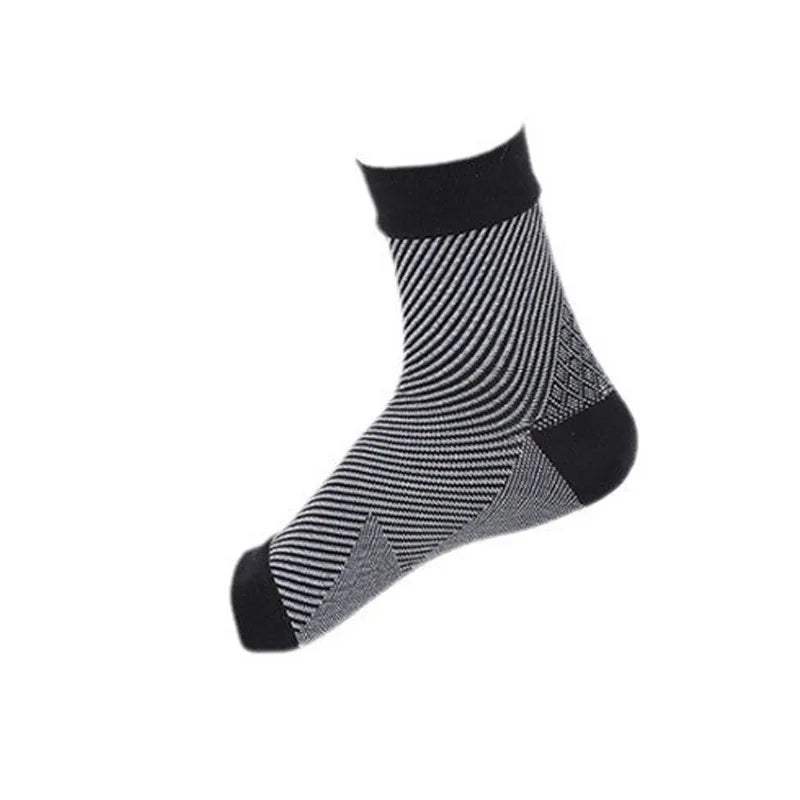 1Pair Sports Ankle Support Brace Compression Sleeve Plantar Fasciitis Sock for Achilles Tendonitis Joint Pain Swelling Heel Spur
