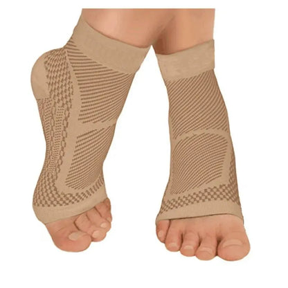 1Pair Sports Ankle Support Brace Compression Sleeve Plantar Fasciitis Sock for Achilles Tendonitis Joint Pain Swelling Heel Spur