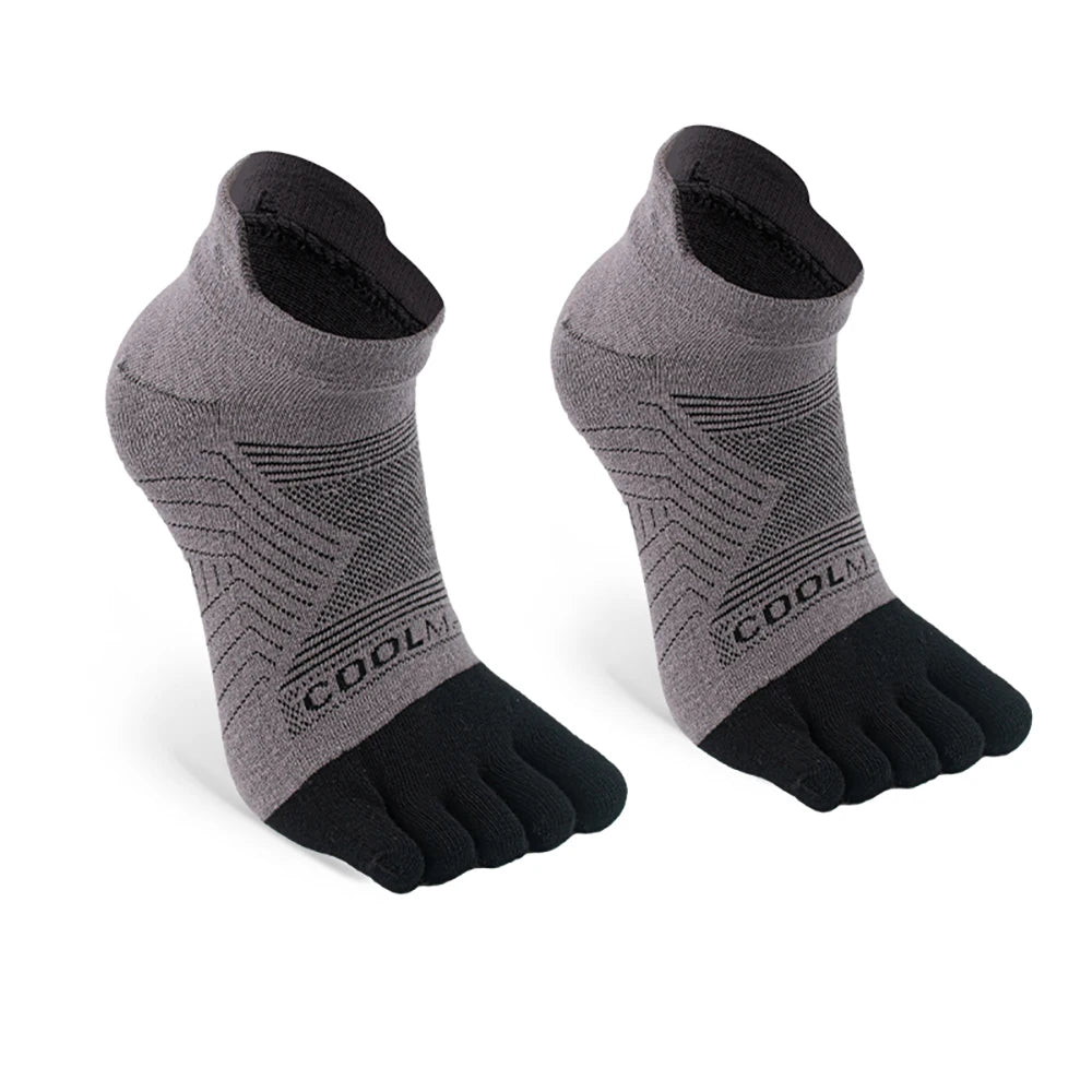 Double Running Five Finger Socks Summer Thin Breathable Sports Quick Drying Off Road Athletic Toe Socks for Men Women